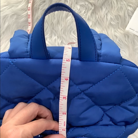MARC JACOBS QUILTED MARINE BLUE NYLON BACKPACK - Picture 3 of 8